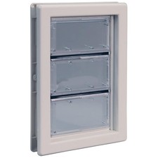Unbreakable Air Seal Pet Door with Safety Flap  Ideal for Medium Dogs and Cats
