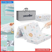 Trifold Pack and Play Mattress 38x26 Inch Baby Toddler Portable Travel Crib
