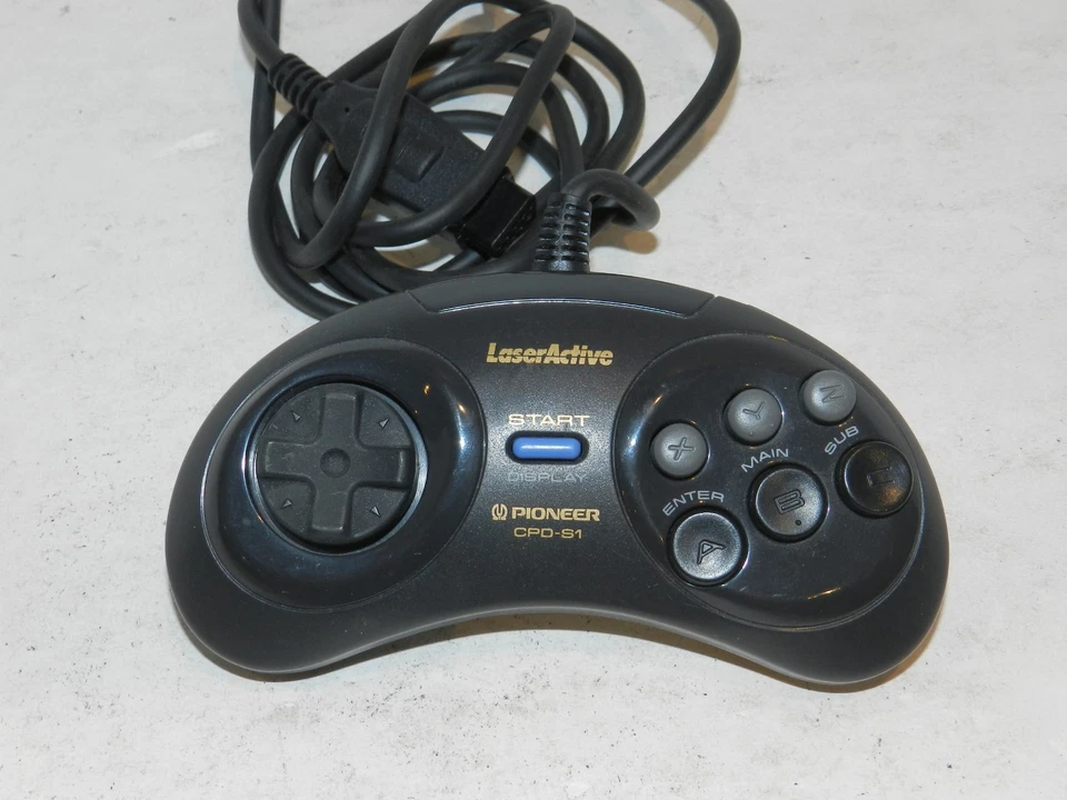 Pioneer LaserActive 6 Button Controller Sega Genesis CPD-S1 TESTED MINT USA NTSC - Image 2 of 2