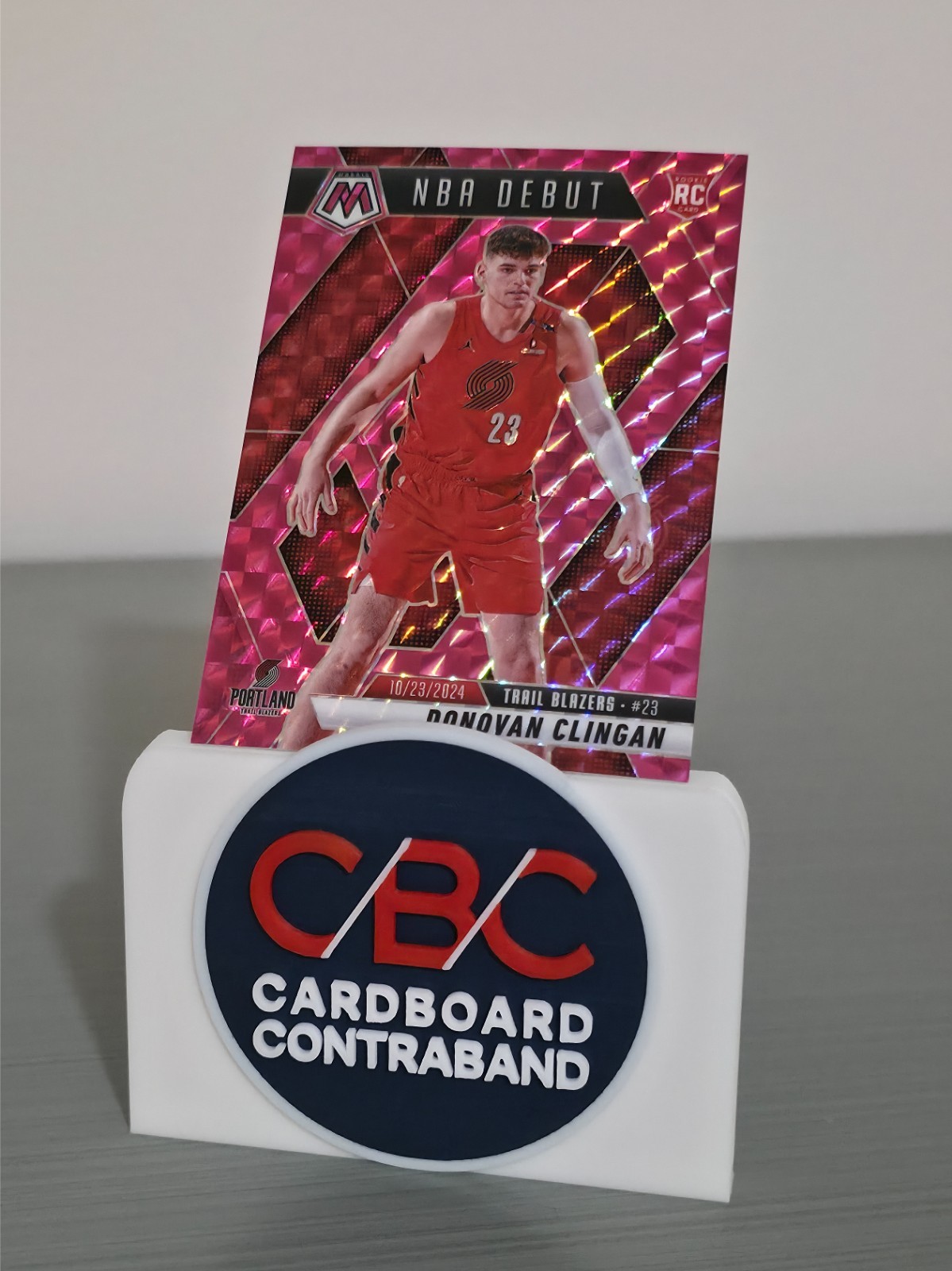2024–25 Panini Mosaic Donovan Clingan NBA Debut Pink /175 #261 RC