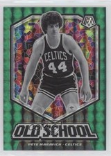 2019-20 Panini Mosaic Old School Green Mosaic Prizm Pete Maravich #17 HOF 0g6s