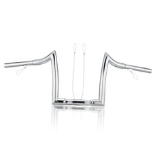  Sportster Dyna 10” Rise Ape Hangers 1.25” Fat 1" Clamp 10 Inch Chrome