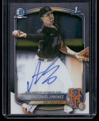 2025 Bowman Draft #CPA-AJ Antonio Jimenez Chrome Prospect Autographs