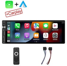 Autoradio 1Din 6.9" IPS Carplay Android Auto, lettore MP5 USB Bluetooth
