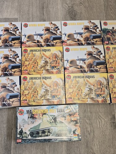 Restposten Airfix Modelle NEU! American Indians Russian Infantry Sherman Tank Korps - Bild 4 von 5