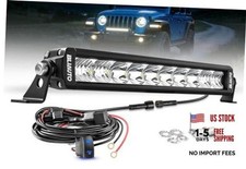 12 inch LED Light Bar Kit Spot Flood Combo Beam IP68 Waterproof Off Road
