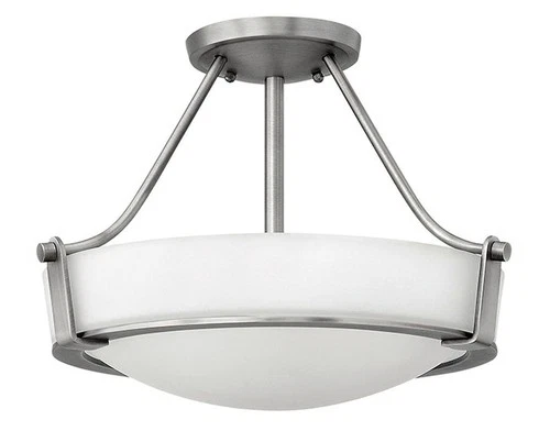 Hinkley Lighting 3220 Hathaway 3 Light 16"W Semi-Flush Bowl - Nickel - Picture 1 of 9
