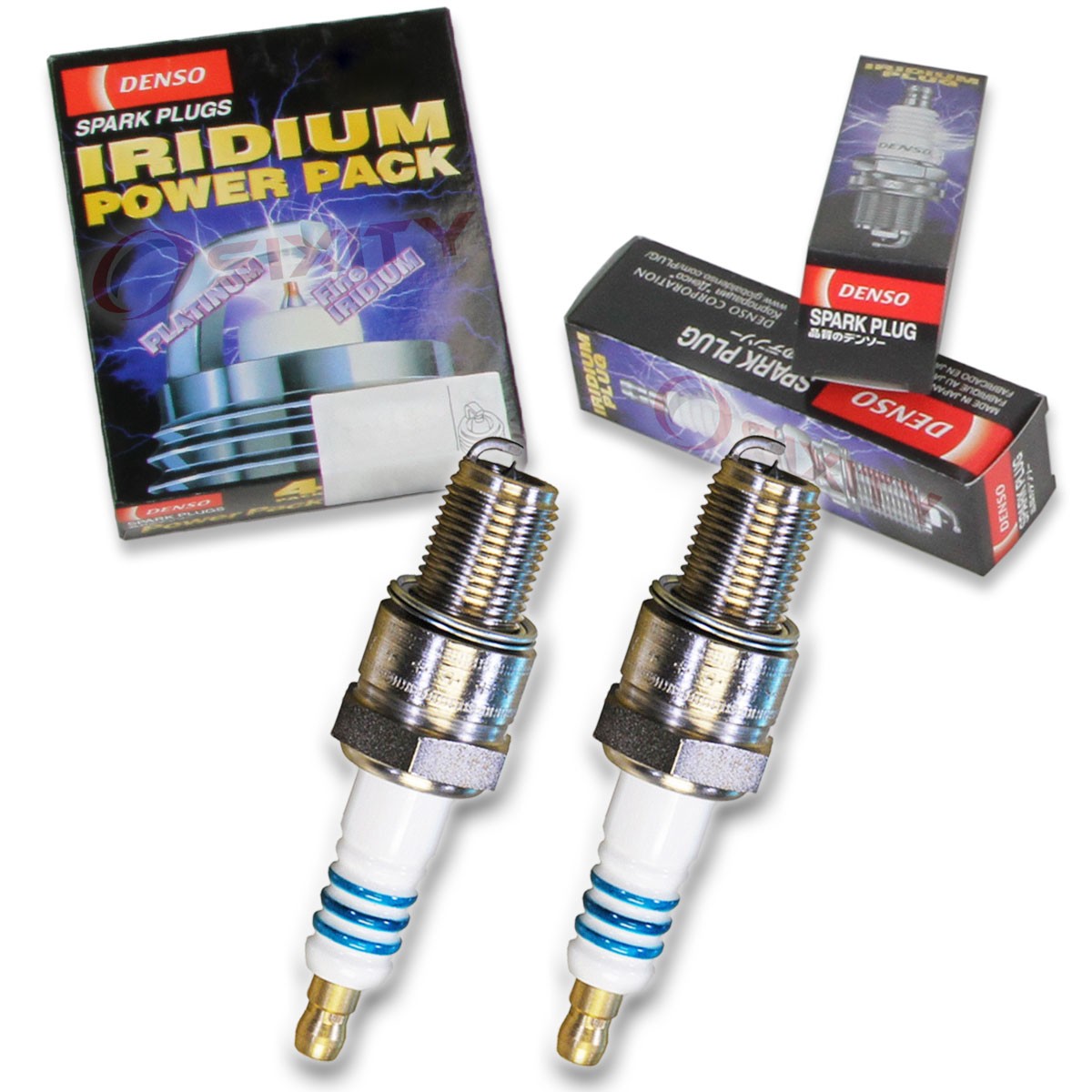 2 pc Denso Iridium Power Spark Plug for Ski-Doo MX Z 583 1996-1998 Tune Up am
