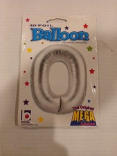 40" Giant Number "0" Foil Helium Self Inflating Birthday Party Wedding Balloon