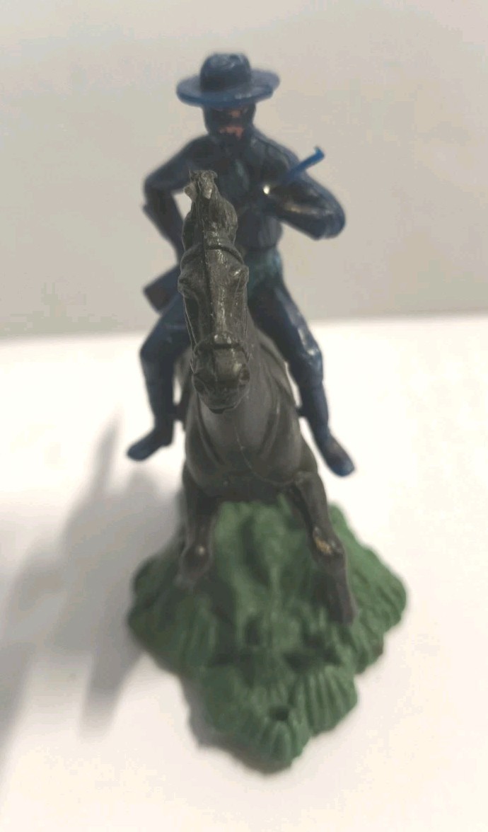 Soldatino Nordista a Cavallo Dulcop Italy "Brevettato" Scala 1/32