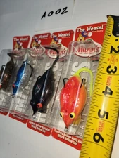 Mann's Bait Weasel Lure New In Package 4 Different Colors Made In USA 