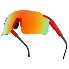 Sports Sunglasses for Men Women HD Lens UV400 Protection Anti-Glare Lightweig...