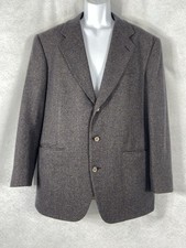Vintage Evan Picone Jacket Men  s 40R Gray Blazer Wool Sport Coat USA Made