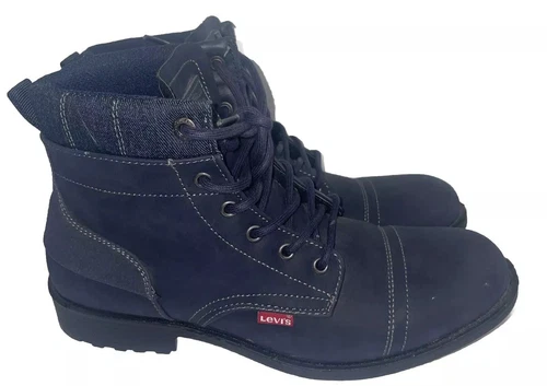 Levi Strauss Ankle Boots Mens 9.5 Dark Gray & Black Shoes