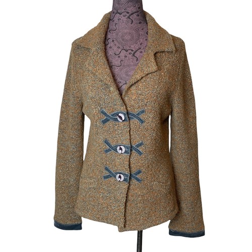 Wool Blend Boucle Cardigan Sweater | eBay