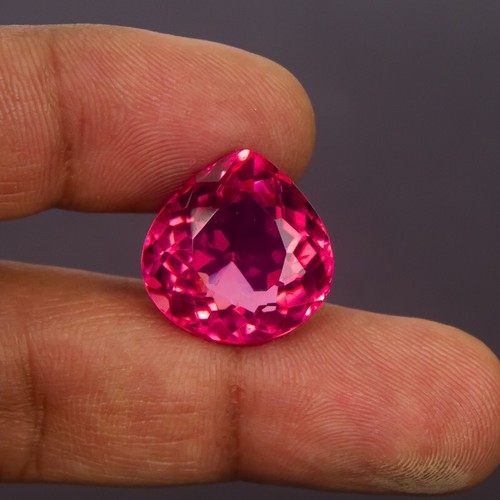 25.0 Ct Certified Natural Translucent Pear Pink Topaz Loose Gemstones AE-669