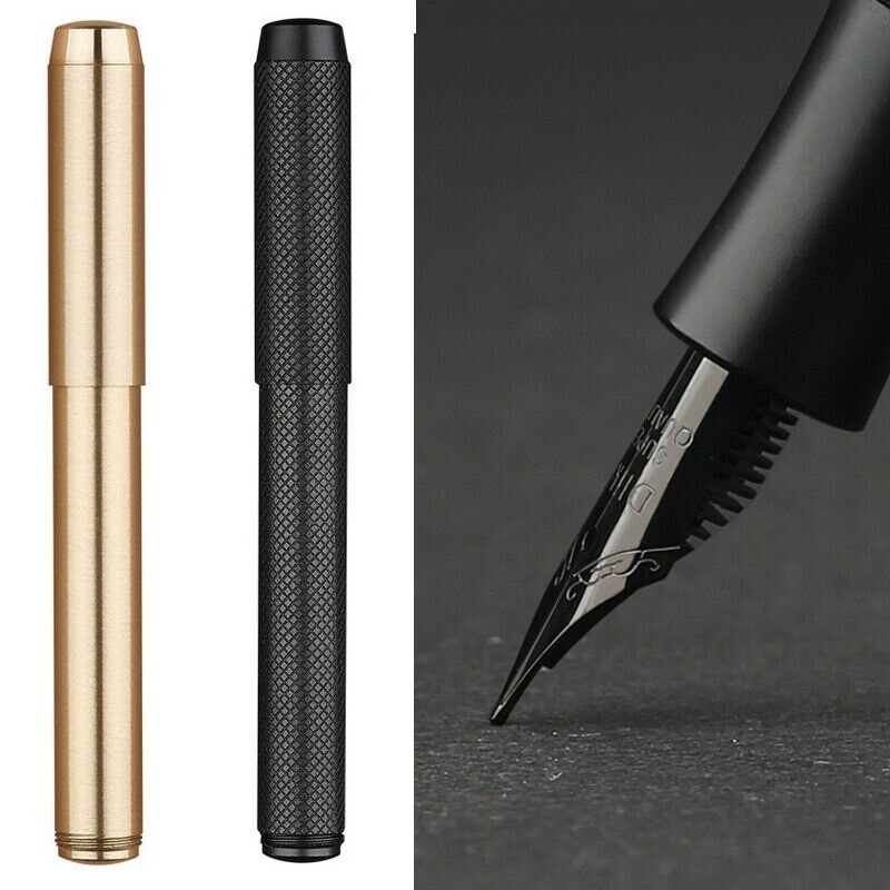 MAJOHN Youth Student Metal Fountain Pen Smooth Fine Nib 0.5mm Converter Gift #Cp | UK
