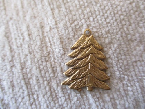 Mini Christmas Ornaments Gold Metal Tiny Charm Pendant - Picture 8 of 12