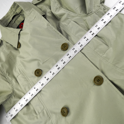 ScotteVest Trench Coat Women Medium Travel Jacket Green Hidden Pockets EDC TEC - Picture 8 of 19
