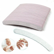 SET KIT 50 LIME CURVE SAGOMATE A BANANA per RICOSTRUZIONE UNGHIE NAIL ART GEL UV