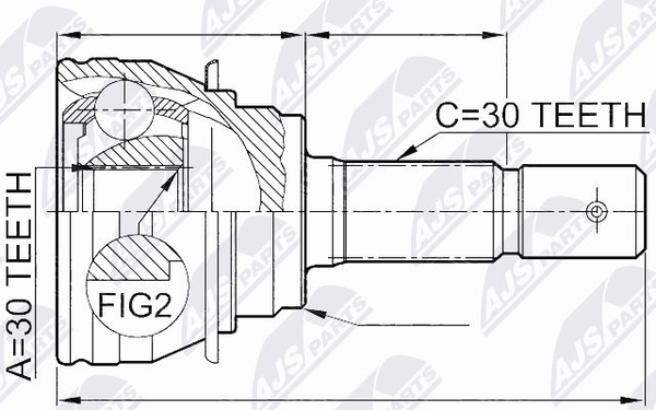 NPZ-TY-020 NTY Gelenksatz, Antriebswelle FüR Lexus,Toyota-image