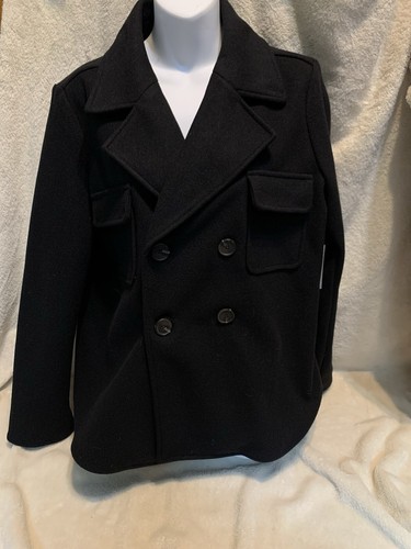 NWT Croft And Barrow Women’s Black Pea Coat Size Medium Polyester - Picture 5 of 14