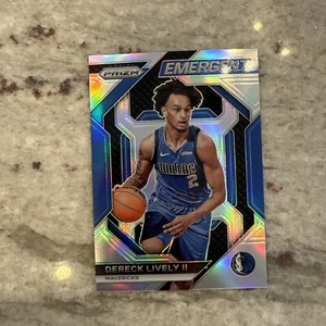 2023-24 Panini Prizm Dereck Lively II #26 Emergent Silver Prizm RC Mavericks🔥