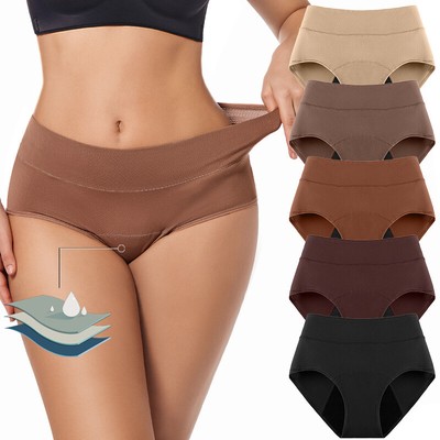 5pcs Evella Leak Proof Underwear, Woman Leakproof Underwear, Reusable Underwears