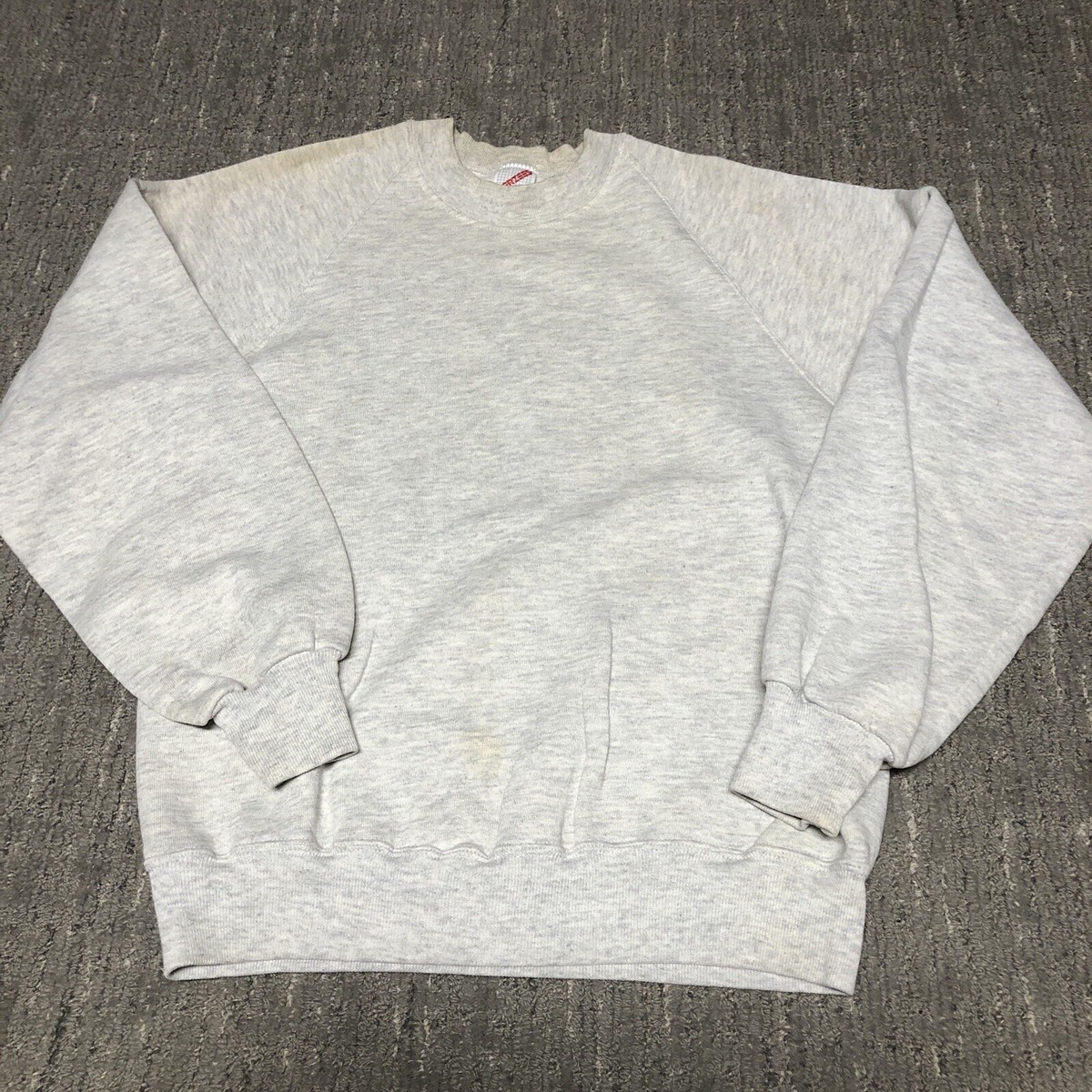 Vintage 90s Jerzees Blank Raglan Crewneck Sweatshirt Size M 