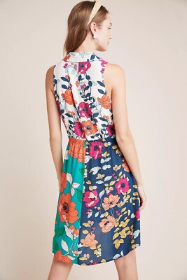 NWT $150 Anthropologie Dinah Collared Halter Tunic Dress Size 0 | eBay