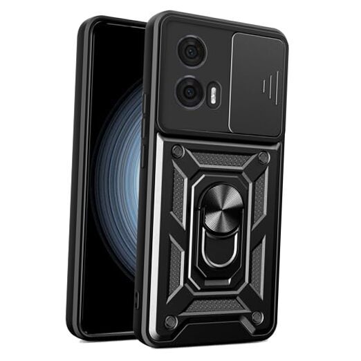 Armor Case for Motorola Edge 50 Fusion (Not Edge 50), Military Grade Black