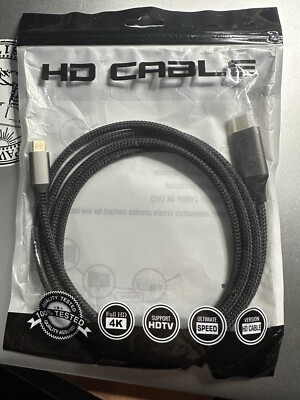 USB Type C USB-C to Mini DisplayPort DP Displays Male 4K Monitor Cable 1.8m