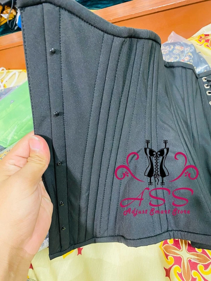 Сверхпрочный водонепроницаемый корсет Waterprof на двойных стальных косточках под грудь черный коврик - Изображение 3 из 4