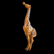 Burwood Products Giraffe Nursery Wall Decor Hanging Vintage Brown Safari Animal