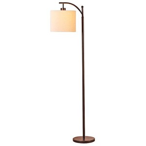 Led Floor Lamp Classic Arc With Hanging Shade Tall Bronze