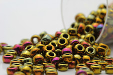 Miyuki Round Rocailles 8/0 Duracoat Galvanized Berry Iris Gold Seed Beads RR-462
