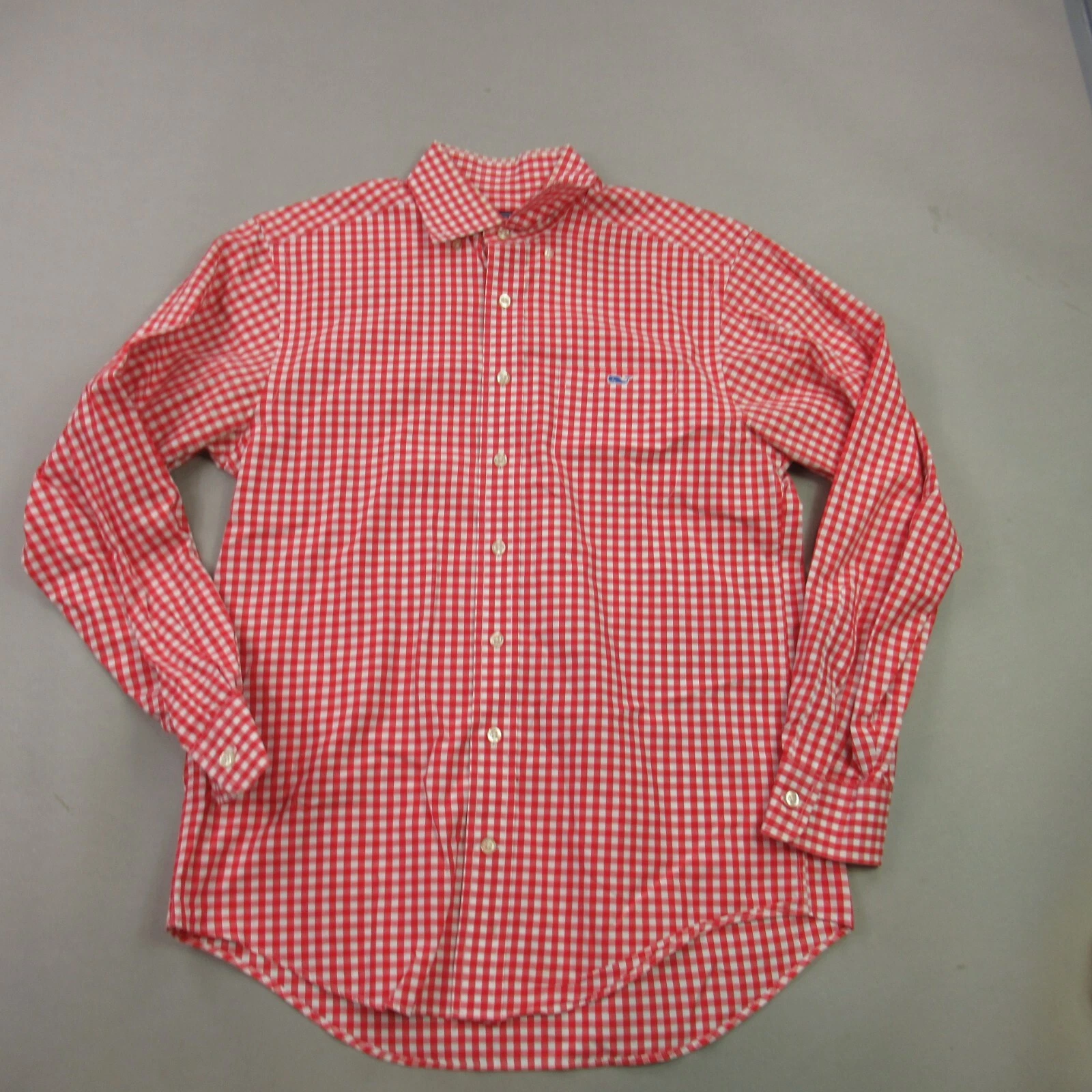 Vineyard Vines Shirt Mens Small Long Sleeve Button Tucker Checks Pocket