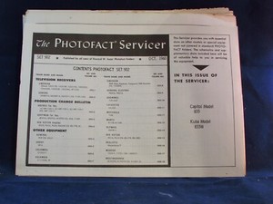 Howard Sam's Photfact Folder set 502 Oct. 1960