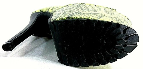 Penny Sue Womens Fairytale Platform Heel, Yellow Snake Print US Size 6.5 M - Picture 6 of 7