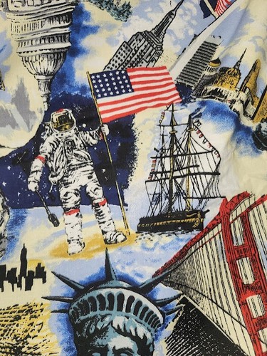 7.16 sy cloth bundlet USA National parks, monuments, American history fabric - Picture 6 of 8