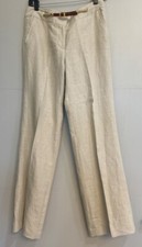 Michael Kors Women Beige Linen Dress Pants Size 4
