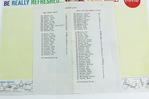 SANTA CRUZ Football Program 1960 San Jose California High School Coke ad - Picture 4 of 4