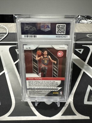 2018 Panini Prizm Trae Young RC Silver Prizm PSA 9 Mint #78 Rookie
