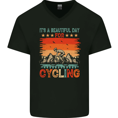 Diarbo T-shirt da uomo con stampa bicicletta amante della