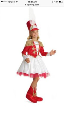 NIP ~ Drum Majorette Costume ~ Chasing Fireflies Size 6 Wishcraft with Hat New