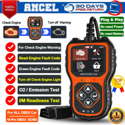 ANCEL Car OBD2 Scanner Fault Code Reader Diagnostic Tool CHECK ENGINE Emission