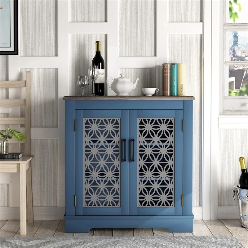 Dark blue 2024 accent cabinet