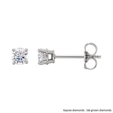 0.25 Carat Total Weight Lab Grown Diamond Stud Earrings in Sterling Silver *SALE
