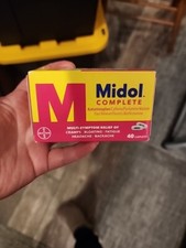 Midol Complete Menstrual Pain Relief Caplets, 40 Count Exp 04/2026