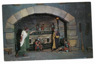 Vintage Florida Chrome Postcard Silver Springs Peter Denies Christ Prince Peace